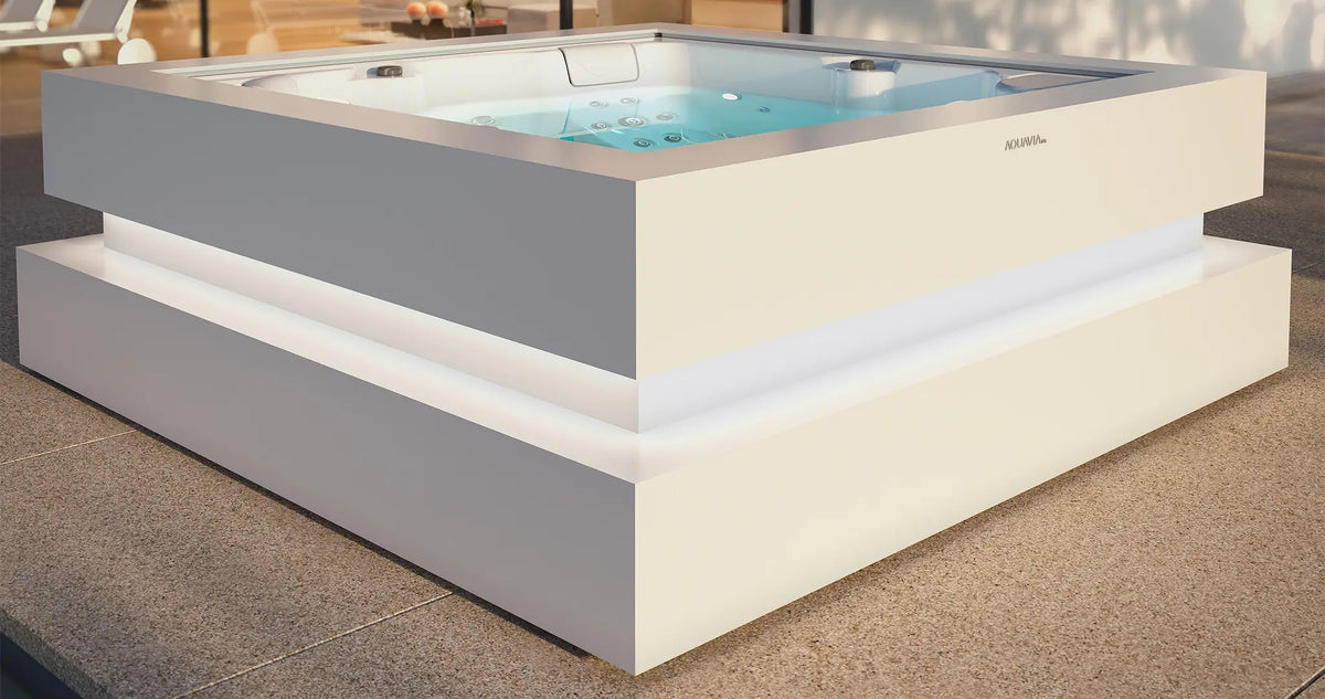 Aquavia Cube Ergo spa pool — lifestyle view