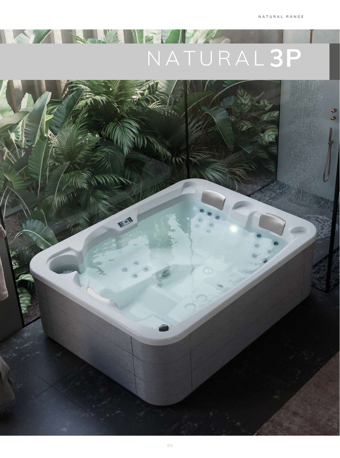 Aquavia Natural 3P spa pool, Wellness One