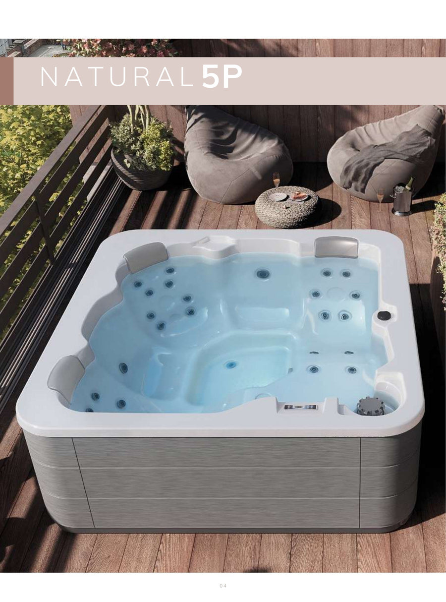 Aquavia Natural 5P spa pool, Wellness One